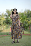 Georgette long maxi dress
