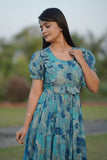 Georgette long maxi dress