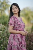 Georgette long maxi dress