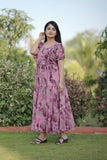 Georgette long maxi dress