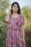 Georgette long maxi dress