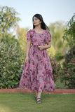 Georgette long maxi dress