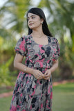 Georgette long maxi dress