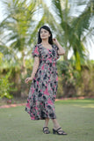 Georgette long maxi dress