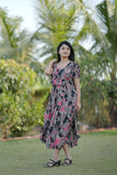 Georgette long maxi dress