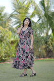 Georgette long maxi dress