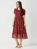 Georgette long maxi dress