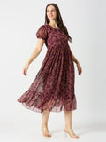 Georgette long maxi dress