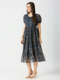 Georgette long maxi dress