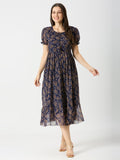 Georgette long maxi dress