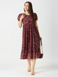 Georgette long maxi dress