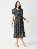Georgette long maxi dress