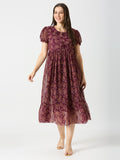Georgette long maxi dress