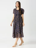 Georgette long maxi dress