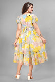 Georgette long maxi dress