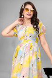 Georgette long maxi dress