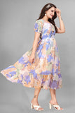 Georgette long maxi dress