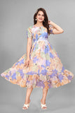 Georgette long maxi dress