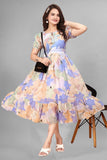 Georgette long maxi dress