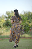 Georgette long maxi dress