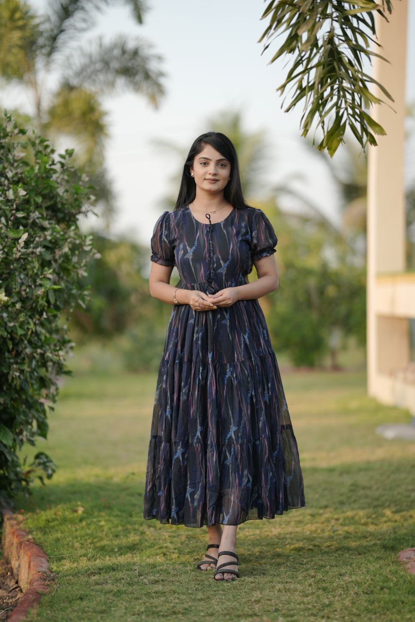 Georgette long maxi dress 🤳👗