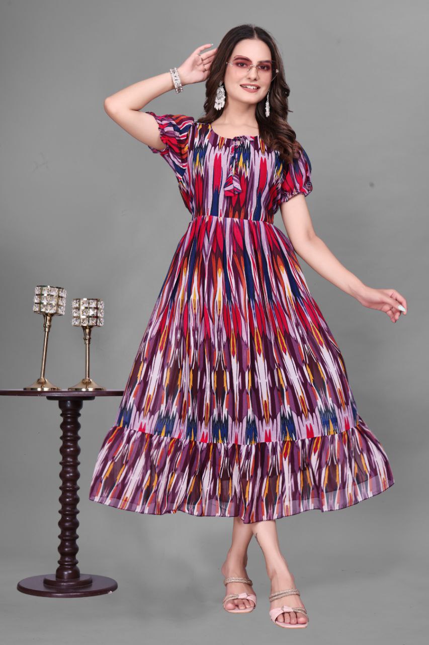 Georgette long maxi dress 🤳👗