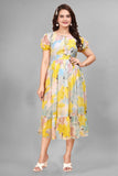 Georgette long maxi dress