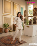 Classic Khadi Cotton Co-ords Set with Full Inner – Subtle & Sophisticated